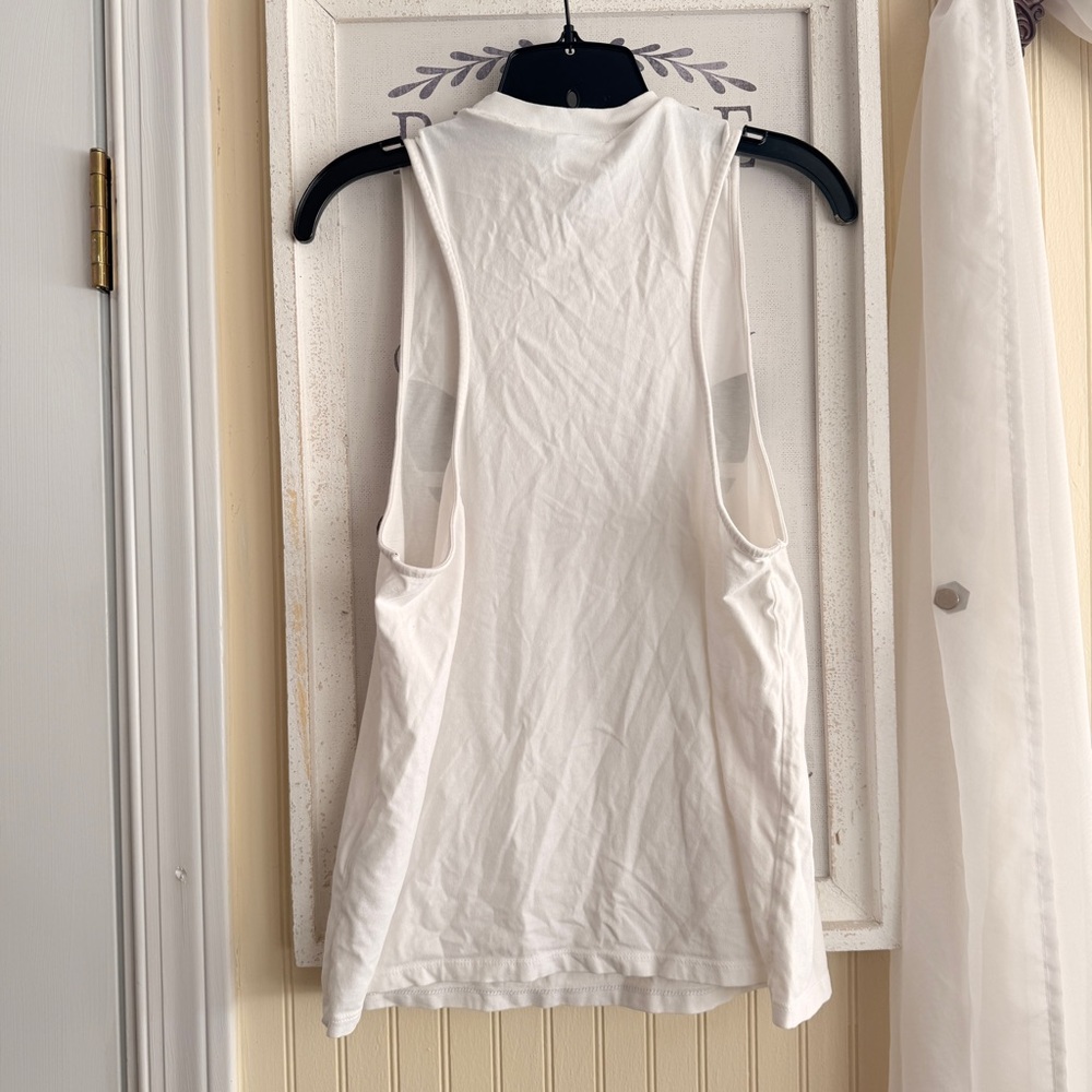 ADIDAS ORIGINALS Women's Trefoil Oversize Logo Muscle Tank - Picture 7 of 8